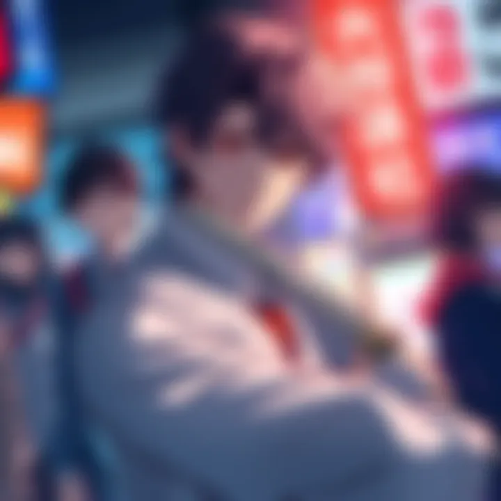 Nagumo, disguised as Gaku, skillfully blends in, showing his mastery of deception.