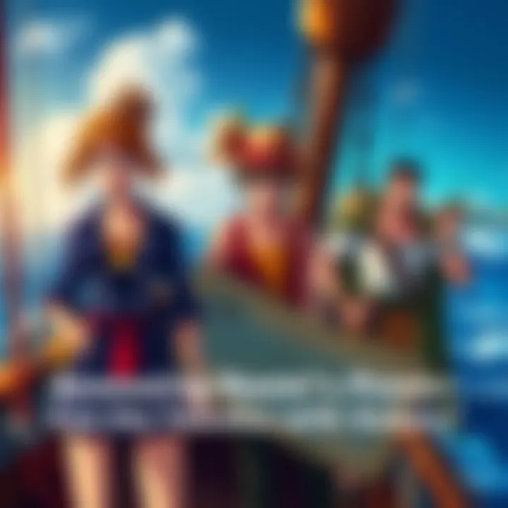 Nami alongside Sanji and Zoro Nami, Sanji, and Zoro standing on a ship, with a map and navigation tools, looking determined against a sea backdrop