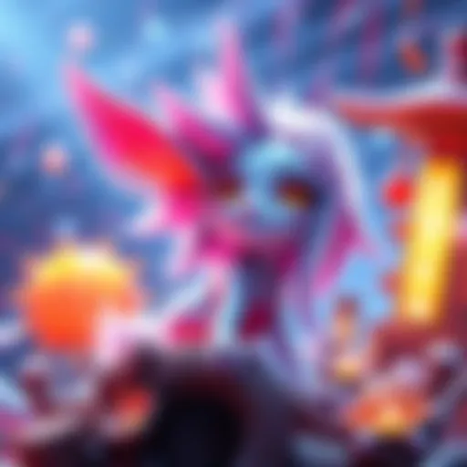 Colorful 3D graphic showcasing Nanachi DLSS 5 talent with vibrant digital art elements