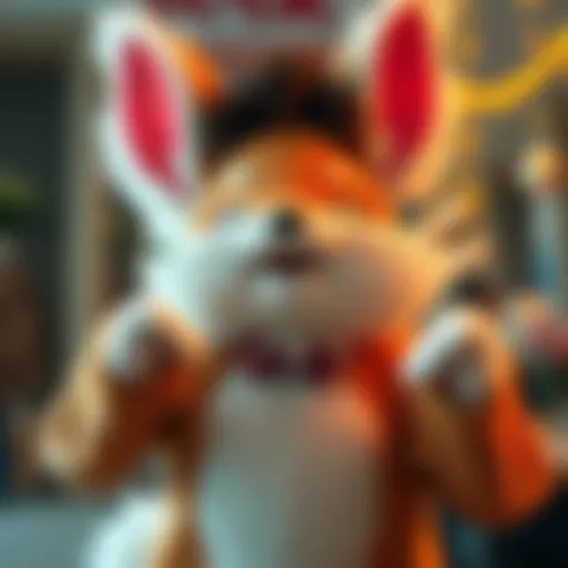 Excited individual showing off a newly received Nanachi fursuit, displaying joy and relief after a long wait.