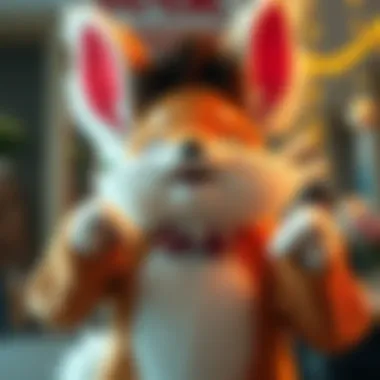 Person holding a Nanachi fursuit Excited individual showing off a newly received Nanachi fursuit, displaying joy and relief after a long wait.