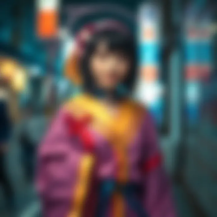 Nanamin Cosplay by Naoya & Higuruma Actor A talented cosplayer dressed as Nanamin, showcasing vibrant details in her costume, with a fun outfit swap to Twilight from SxF in the final pictures.