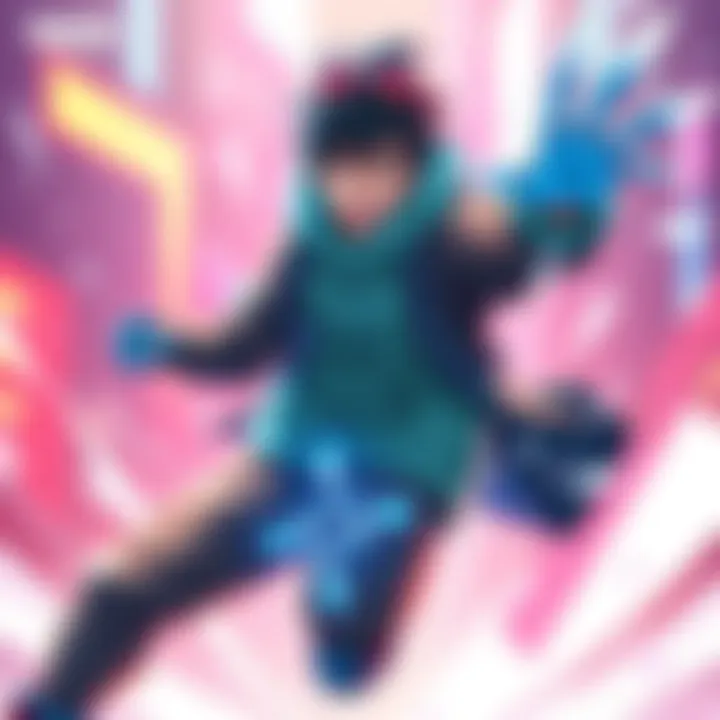 Naoya with special abilities Naoya displaying his cool CT with animation effects, showcasing speed and freezing powers in an action pose.