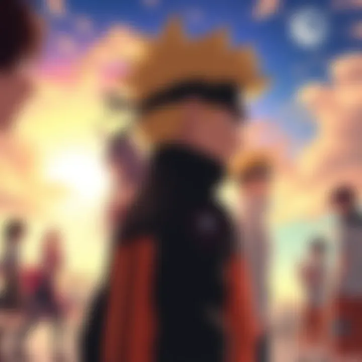 Various Naruto characters in a colorful scene representing their relationships and ships