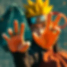 Clear display of Naruto Jutsu hand signs showcasing artistic detail and precision