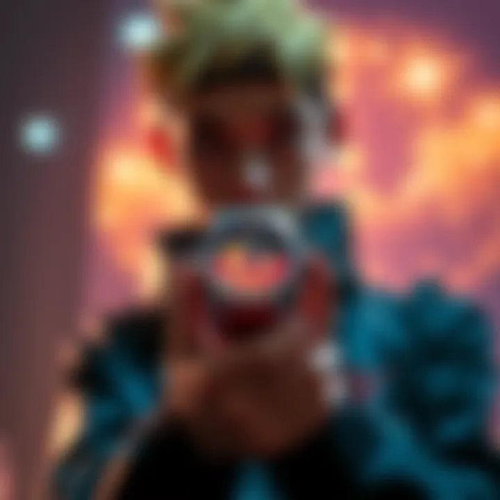 A person holding a Naruto blind box watch that did not meet expectations, showing disappointment.