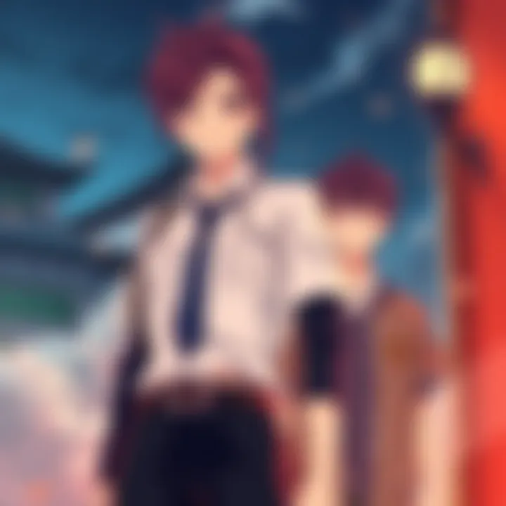 Nayuta stands confidently, hinting at her comeback in the storyline, with Denji appearing uncertain in the background