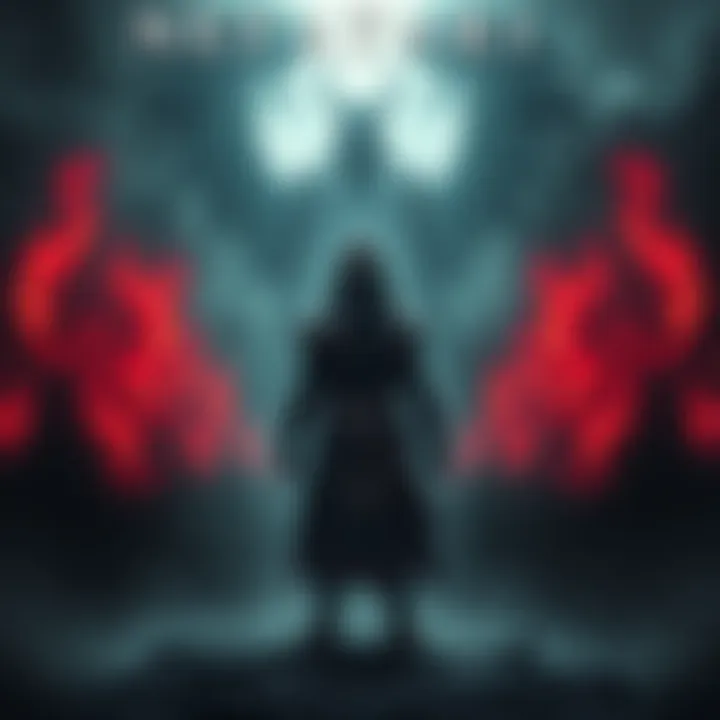 Nefatari stands defiantly against a shadowy figure representing Imu, with ghostly images of 20 fallen kings surrounding them, hinting at a dark pact.