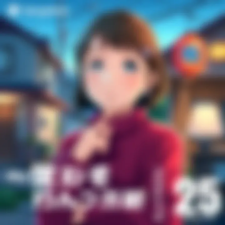 A vibrant scene showing Ms. Kurokawa with a thoughtful expression, surrounded by hints of the latest chapter's plot twists, like letters and small objects symbolizing secrets, set in a cozy neighborhood background.