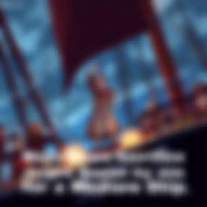 Neji stands dramatically on a ship, ready to make a sacrifice with a determined look on his face as fans watch in shock, capturing the emotional weight of the moment.