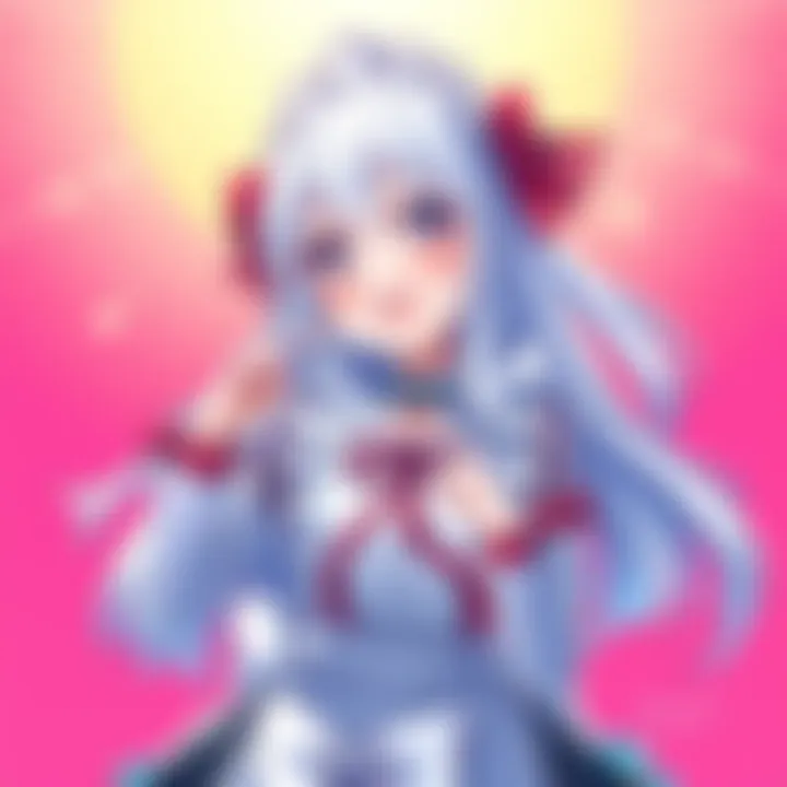 Nene Maid Character Illustration An artistic representation of Nene Maid, showcasing her unique costume and cheerful expression, set against a vibrant background.