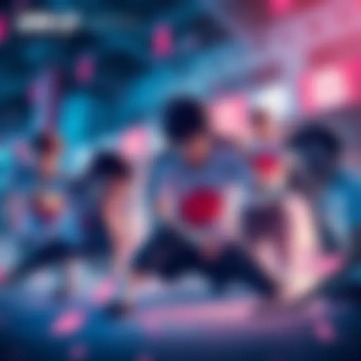 Players from Neo Japan competing in a match, showcasing teamwork and strategy