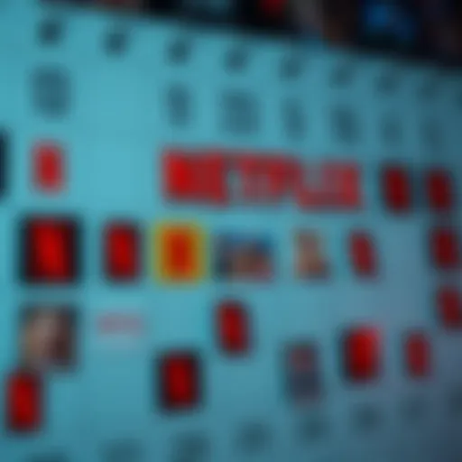 A calendar marked with Netflix logos and film icons, showing anticipation for new shows and movies.