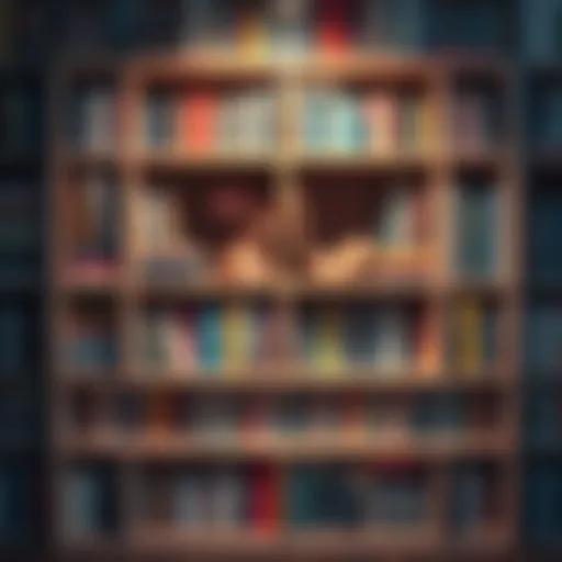 A cozy new bookshelf filled with various books arranged neatly