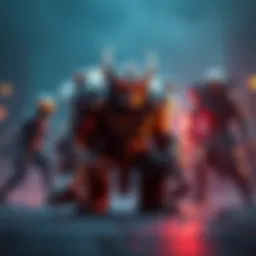 A challenging new boss character stands ready to engage players in a video game