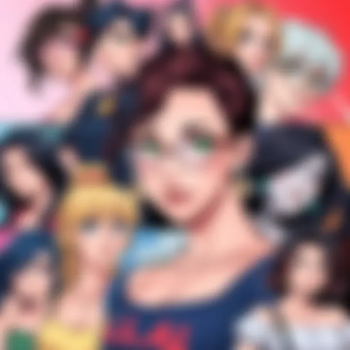 A collage showcasing new female characters from various webcomics, highlighting their unique designs and personalities.