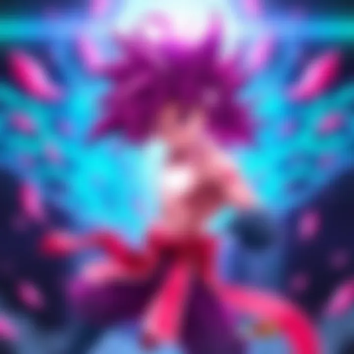 New Kai Race with SSJ Rosรจ An illustration of the new Kai Race character in XV3 featuring SSJ Rosรจ transformation with special abilities, showcasing a powerful stance and vibrant aura.