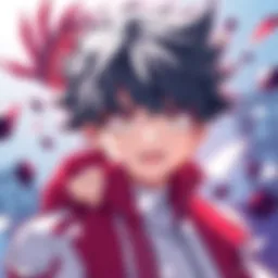 New Shoto Illustration by Horikoshi Shoto from My Hero Academia illustrated by Horikoshi with detailed design and vibrant colors