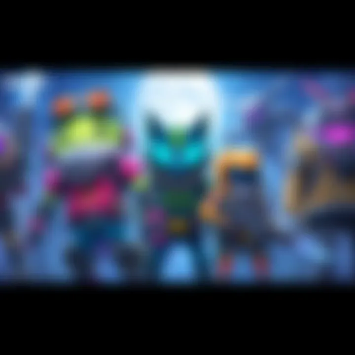 Illustration of new android characters for the gaming season, showcasing their unique designs and skills