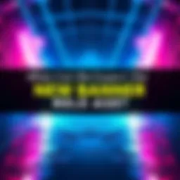 A vibrant banner with catchy graphics indicating an upcoming release, drawing attention from fans and community members.