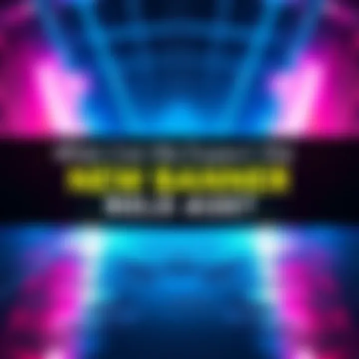 A vibrant banner with catchy graphics indicating an upcoming release, drawing attention from fans and community members.