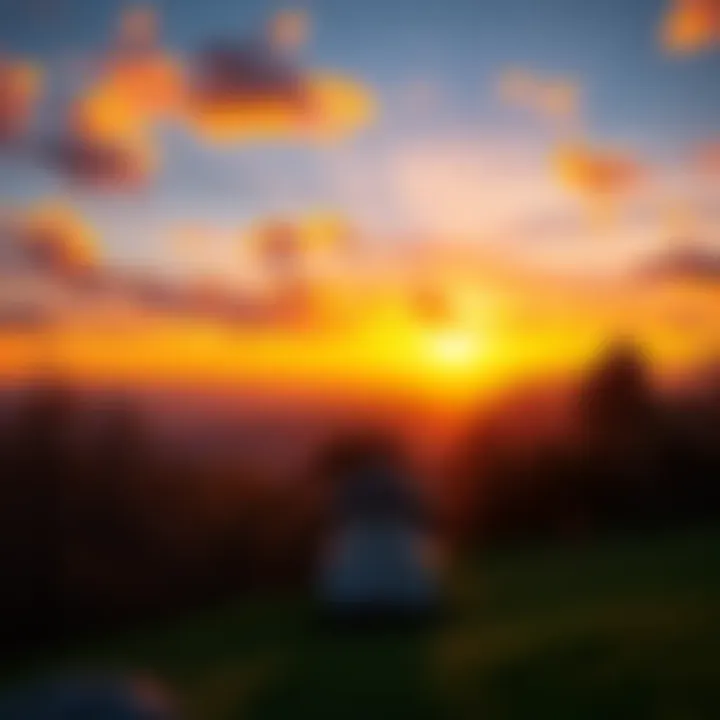 A beautiful sunrise symbolizing hope and new opportunities with warm colors in the sky.