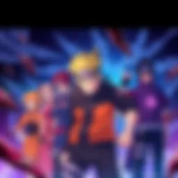 Official illustration of Boruto characters showcasing their unique styles and expressions from Animedia and Otomedia magazines