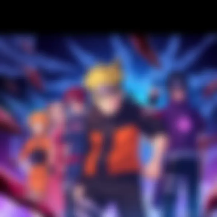 Official illustration of Boruto characters showcasing their unique styles and expressions from Animedia and Otomedia magazines