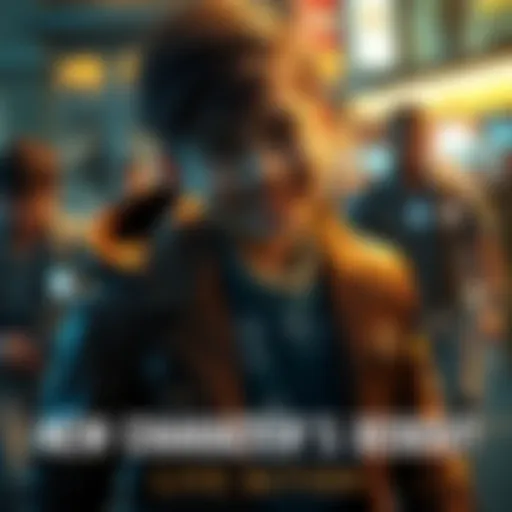 A new character appears dramatically in a live-action scene, showcasing their unique outfit and expression