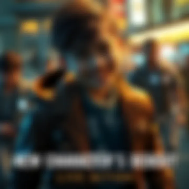 A new character appears dramatically in a live-action scene, showcasing their unique outfit and expression