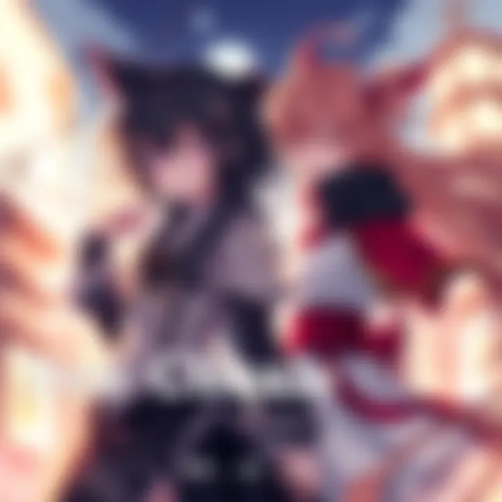 Concept art featuring Byakuren and Miko as potential main characters for the franchise, highlighting their unique styles and backgrounds.