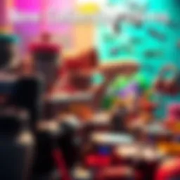 A colorful display of new items available in the collection, showcasing various enhancements and features.