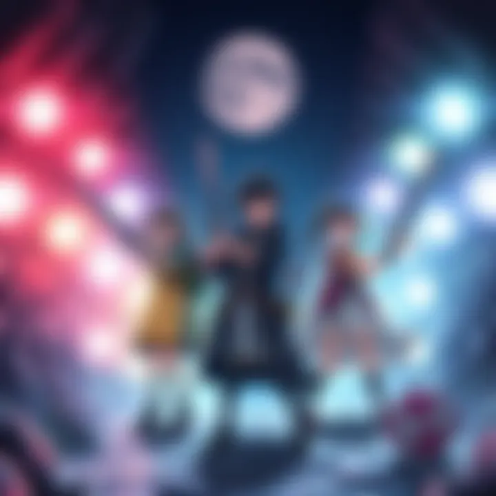 A scene from I Left My A-Rank Party showing characters in a dungeon with magical lights and weapons drawn, ready for adventure.