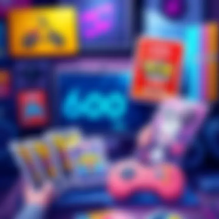 Illustration showing promotional material for the 600 RDs related to the new EX release, featuring vibrant colors and graphics appealing to fans and collectors.