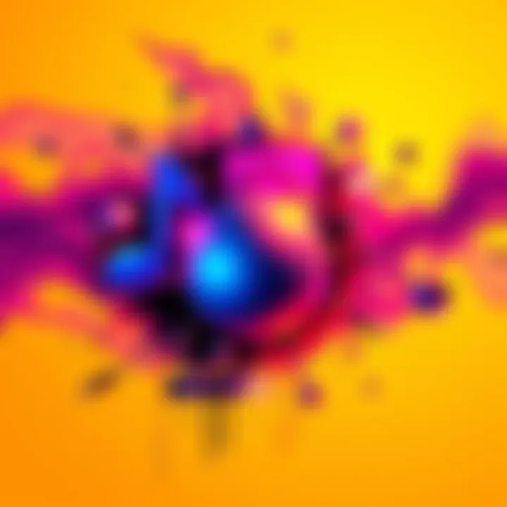 A vibrant music cover featuring a modern take on a classic song, showcasing bold colors and an abstract design.