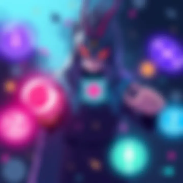 An illustration showing a character representing New Order, surrounded by glowing symbols of different quirks, symbolizing the power to grant abilities to others.