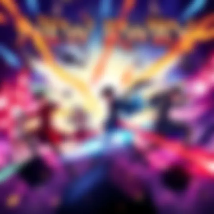 A dynamic scene featuring new characters in action, showcasing their unique designs and vibrant colors, set against an exciting backdrop.