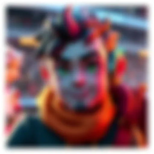 A vibrant new scaling character showcases unique features and creative design elements, capturing attention and excitement.