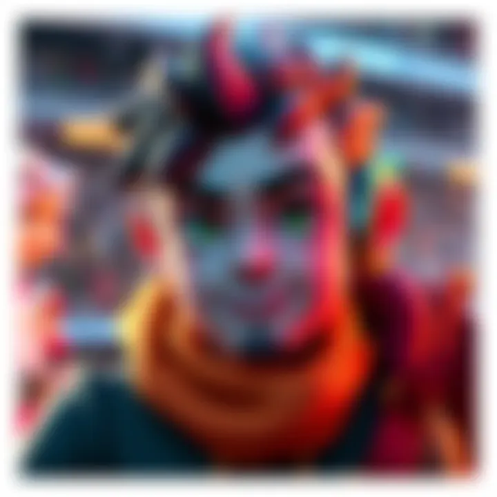 A vibrant new scaling character showcases unique features and creative design elements, capturing attention and excitement.