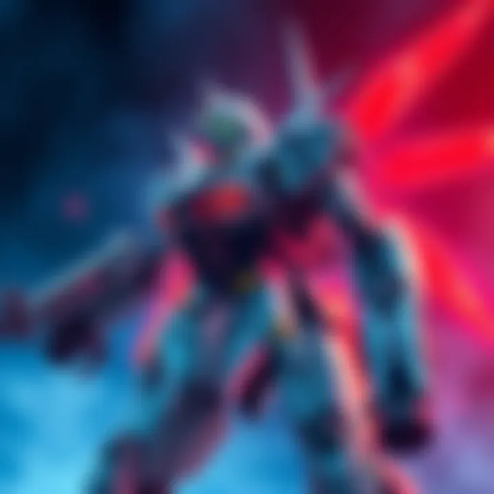 Teaser image showing a redesigned Eva Unit from a new series, hinting at an anime adaptation with changes in its appearance and context.