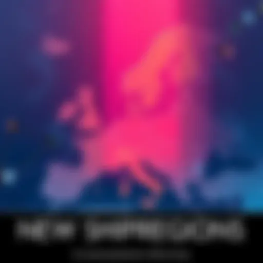 Map highlighting new shipping regions in Europe for hololive production's official shop