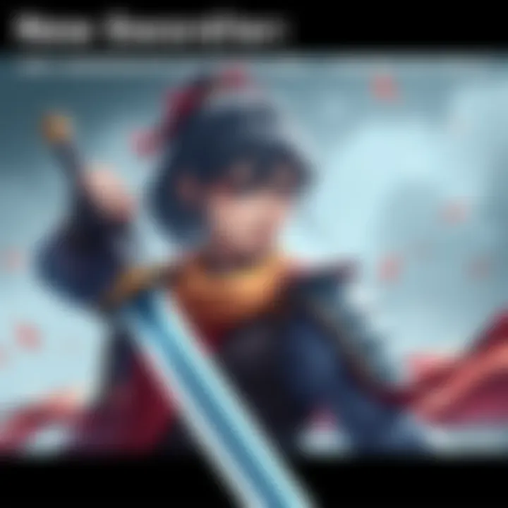 A determined young woman in traditional armor holds a sword confidently, ready to challenge Shigure in a duel.