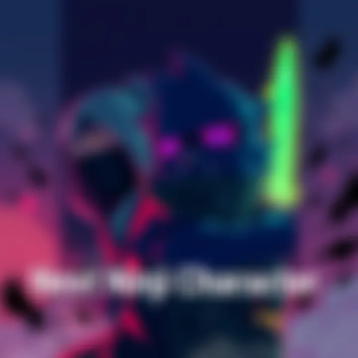 Fan art showing potential new ninja characters like L80 Kokoro and Cirno with a mysterious background