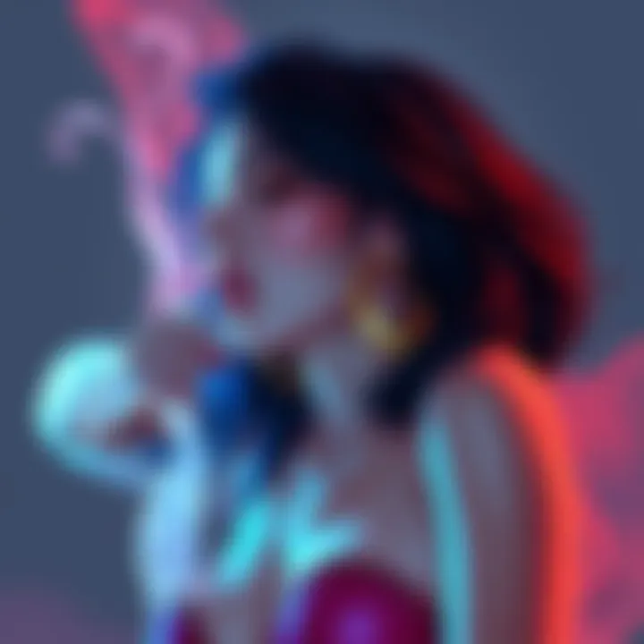 Bold NSFW Art by Nhim_Art Vivid and provocative illustration showcasing the creative style of artist Nhim_Art, blending sensual themes with bold colors.