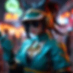 Cosplayer wearing a detailed Nico Robin Alabasta costume, showcasing intricate design elements and character accuracy.