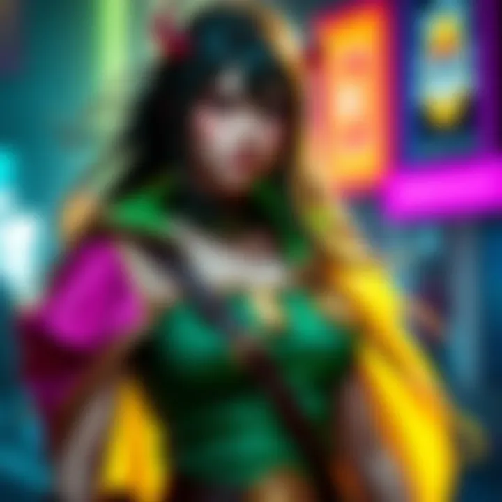 Nico Robin Cosplay by Brazilian Artist Brazilian cosplayer @purai.prih dressed as Nico Robin from One Piece, showcasing a colorful outfit representing a character arc.