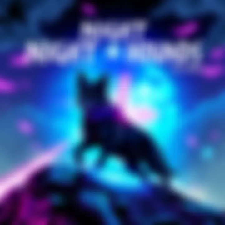 The cover art of Night Light Hounds Volume 2 featuring vibrant colors and an adventurous theme.