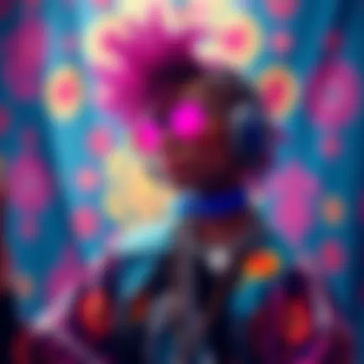 A colorful representation of Niko Style featuring bold patterns and artistic elements that attract fans and creators.