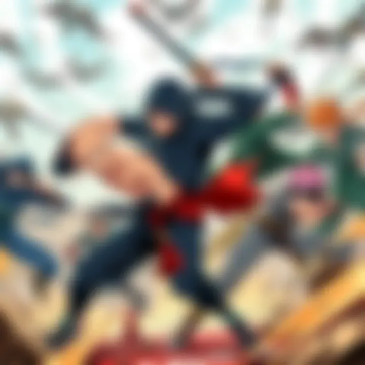 Dynamic battle between characters in the manga, showcasing improved art and action, highlighting Saitama and other fighters