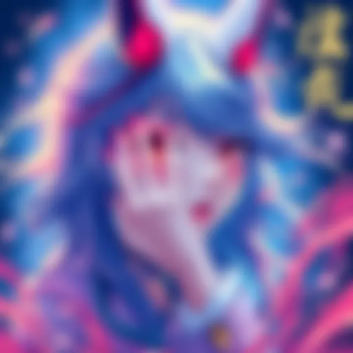 Colorful art piece featuring Ninomae Ina'nis by artist @notseijikun, showcasing a vibrant style and dynamic expression.